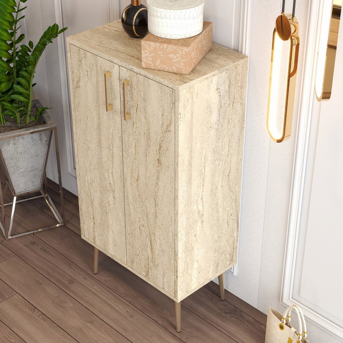 Hanah Home Prag - Travertine Armario para Zapatos